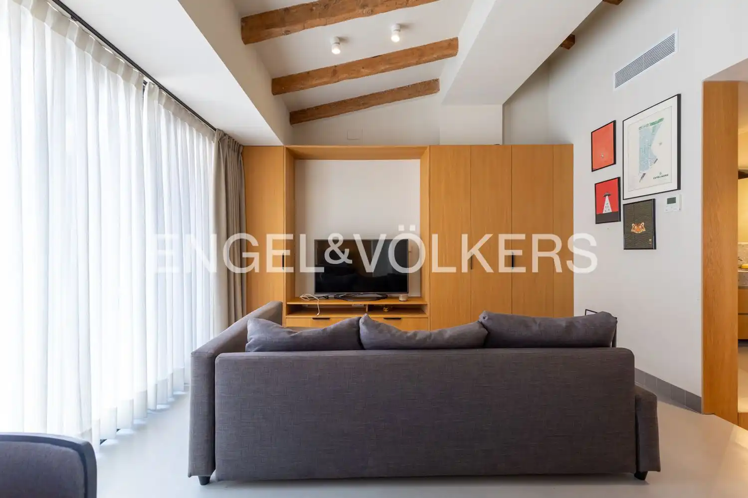 Sala de estar de Piso de alquiler en Valencia con Aire acondicionado, Calefacción y Terraza