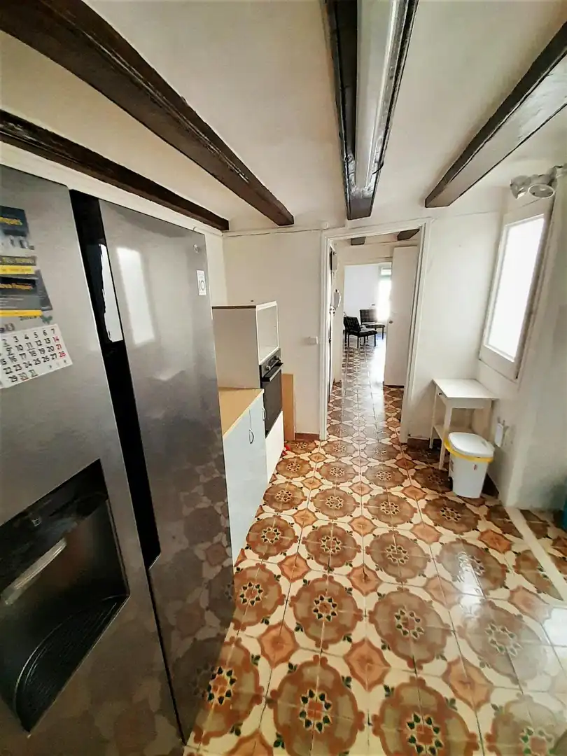 Küche von Wohnung zur Miete in Barcelona mit Klimaanlage, Heizung und Möbliert