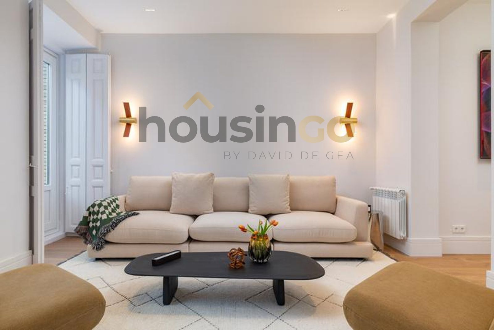 Sala d'estar de Pis en venda en  Madrid Capital amb Aire condicionat, Calefacció i Terrassa