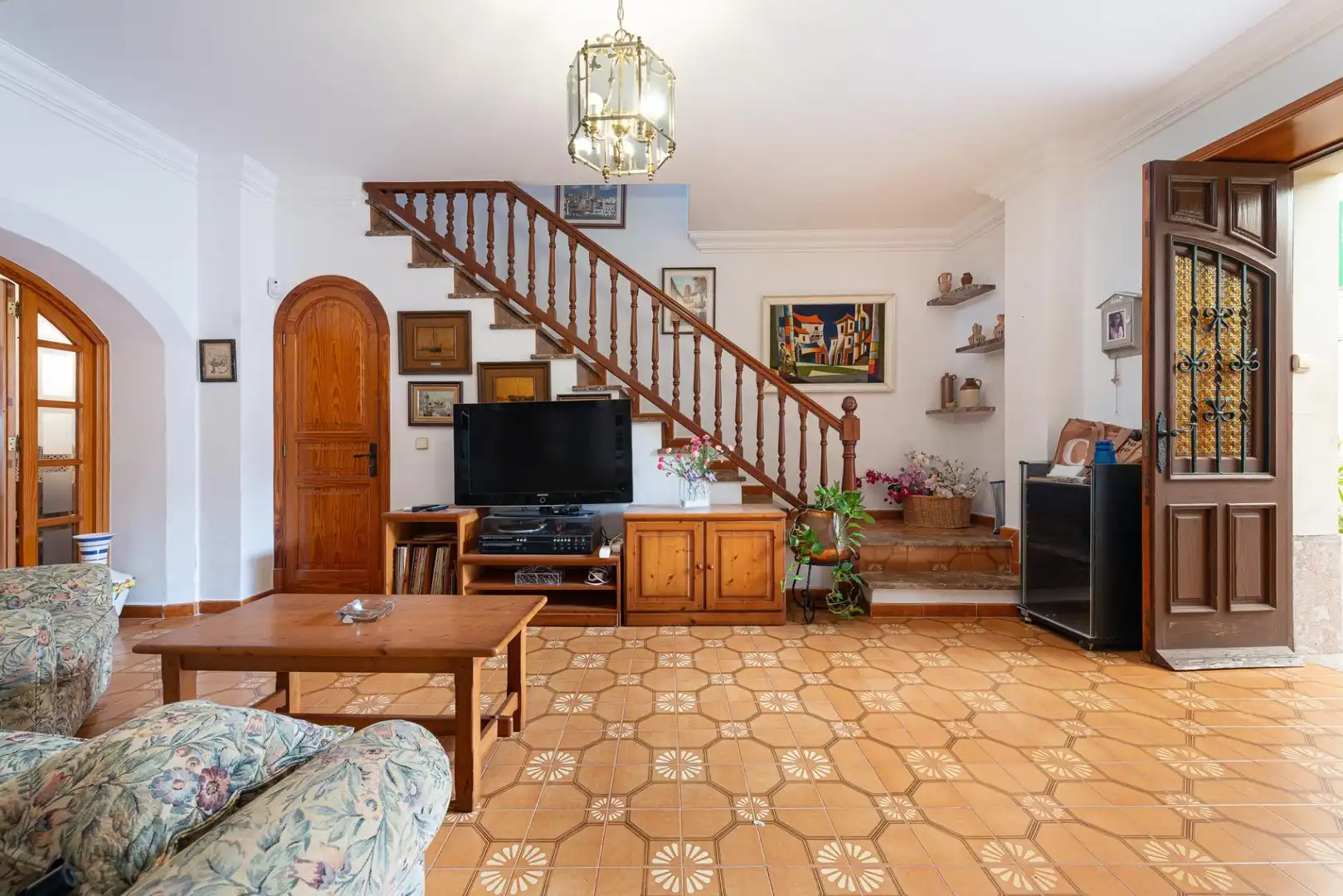Sala de estar de Finca rústica en venta en Alcúdia con Aire acondicionado, Calefacción y Amueblado