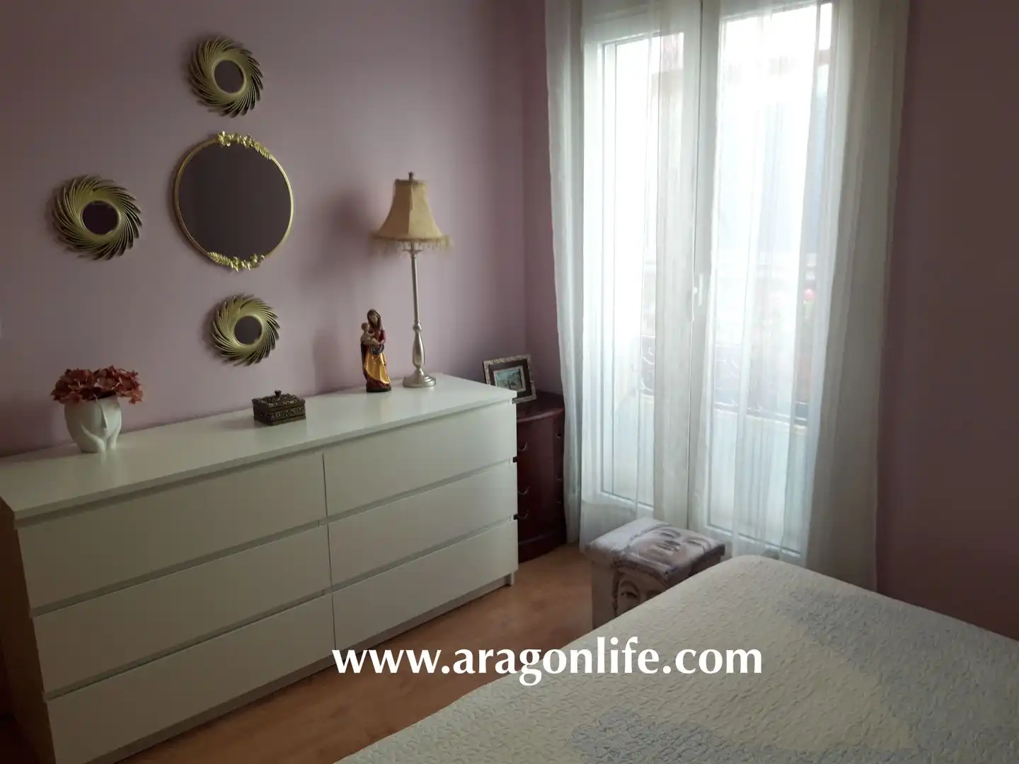 Habitación de Casa o chalet en venta en Caspe con Aire acondicionado, Parquet y Amueblado