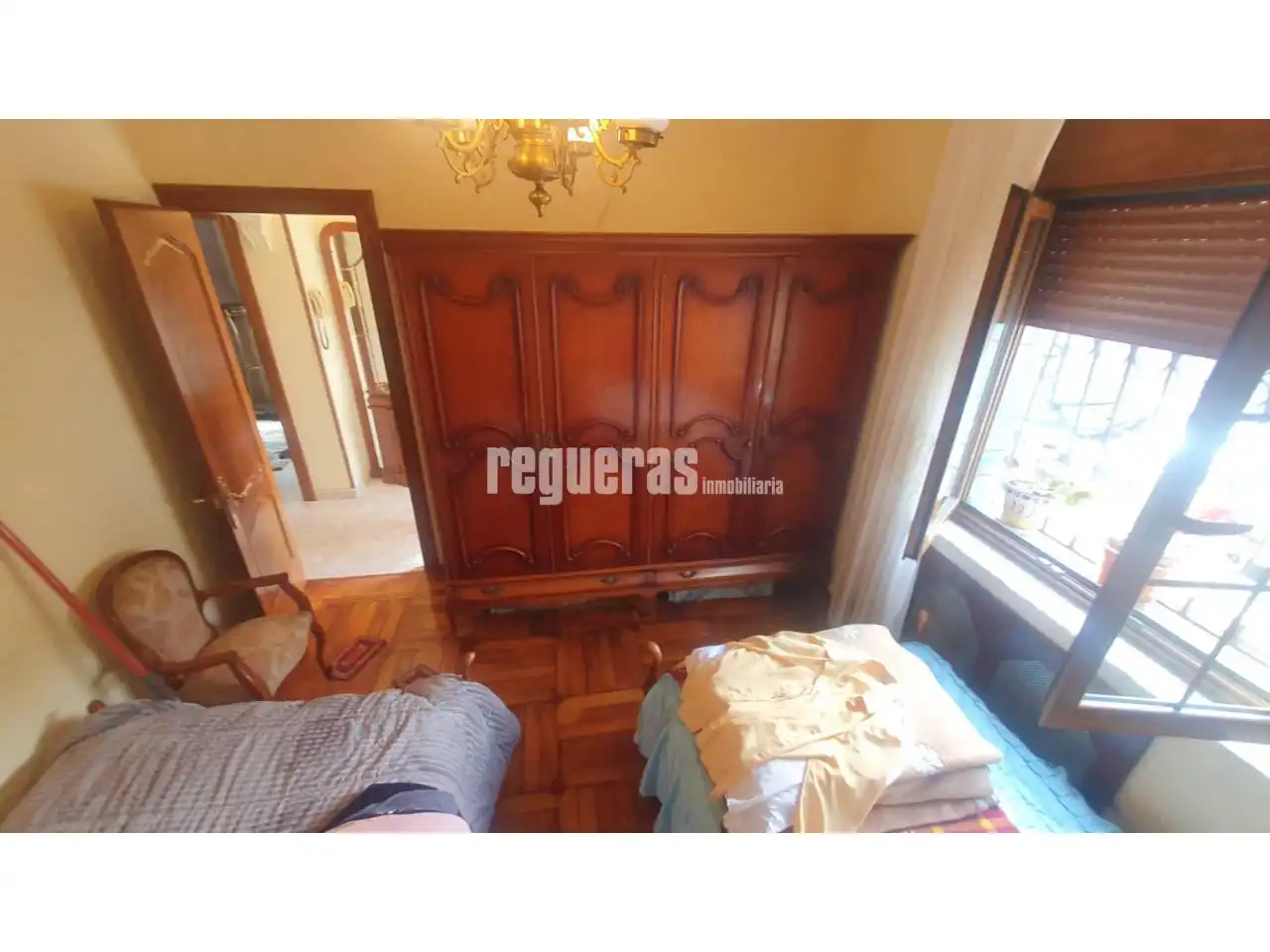 Bedroom of Houses for sale in Corvera de Asturias  with Heating, Parquet flooring and Furnished