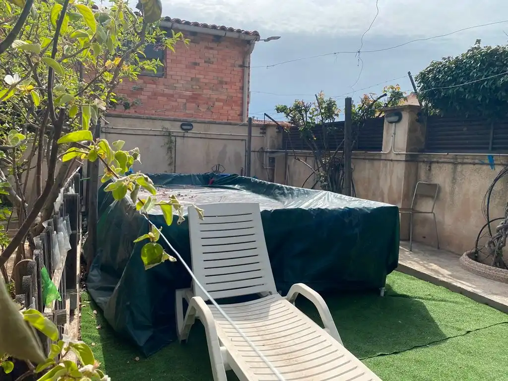 Piscina de Casa o xalet en venda en Valjunquera amb Aire condicionat, Jardí privat i Terrassa