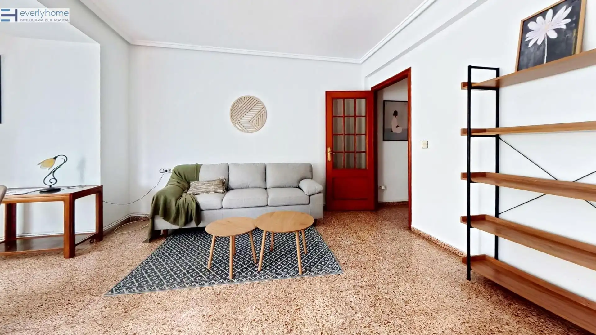 Living room of Flat for rent in Valencia  with Furnished and Balcony
