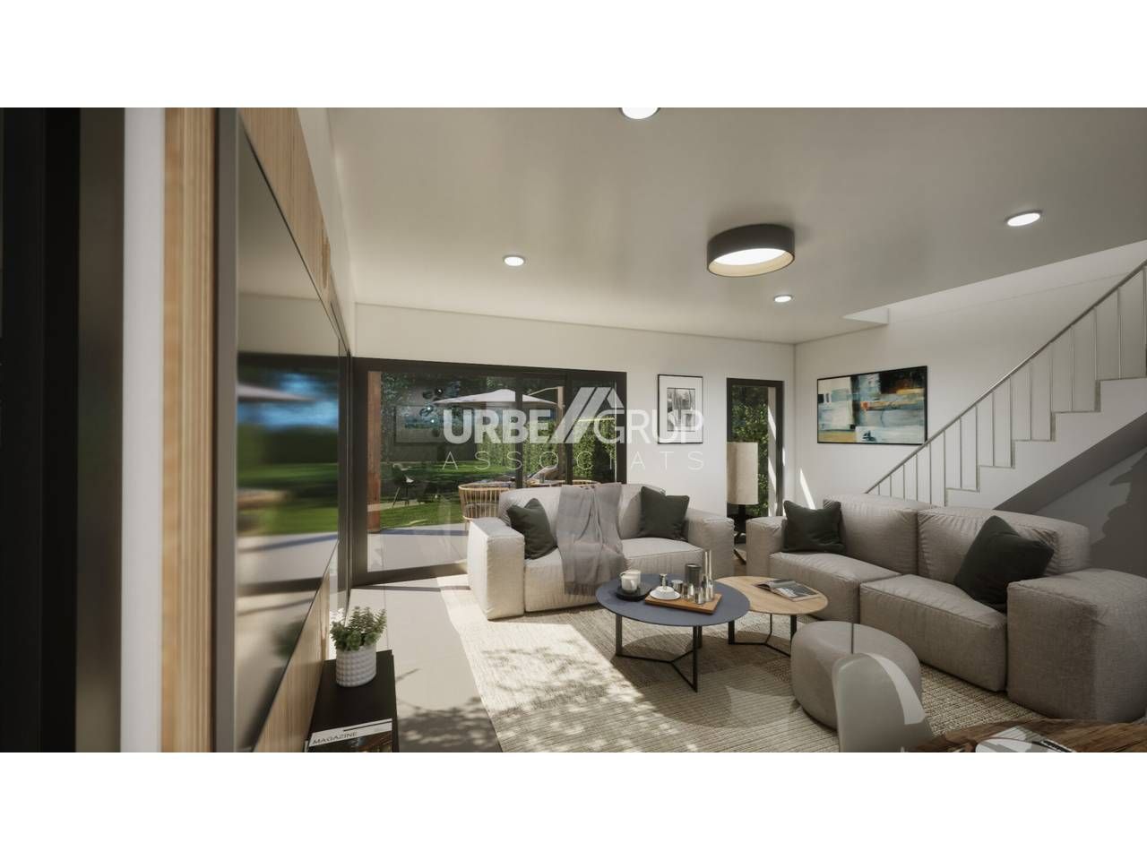 Sala d'estar de Casa o xalet en venda en Vacarisses amb Aire condicionat, Calefacció i Jardí privat