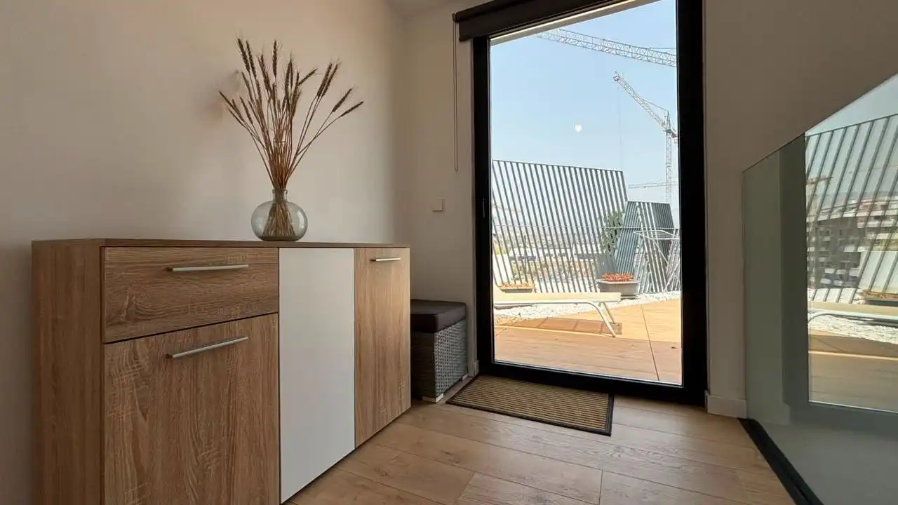 Terrasse von Dachboden zur Miete in Villajoyosa / La Vila Joiosa mit Klimaanlage, Terrasse und Möbliert