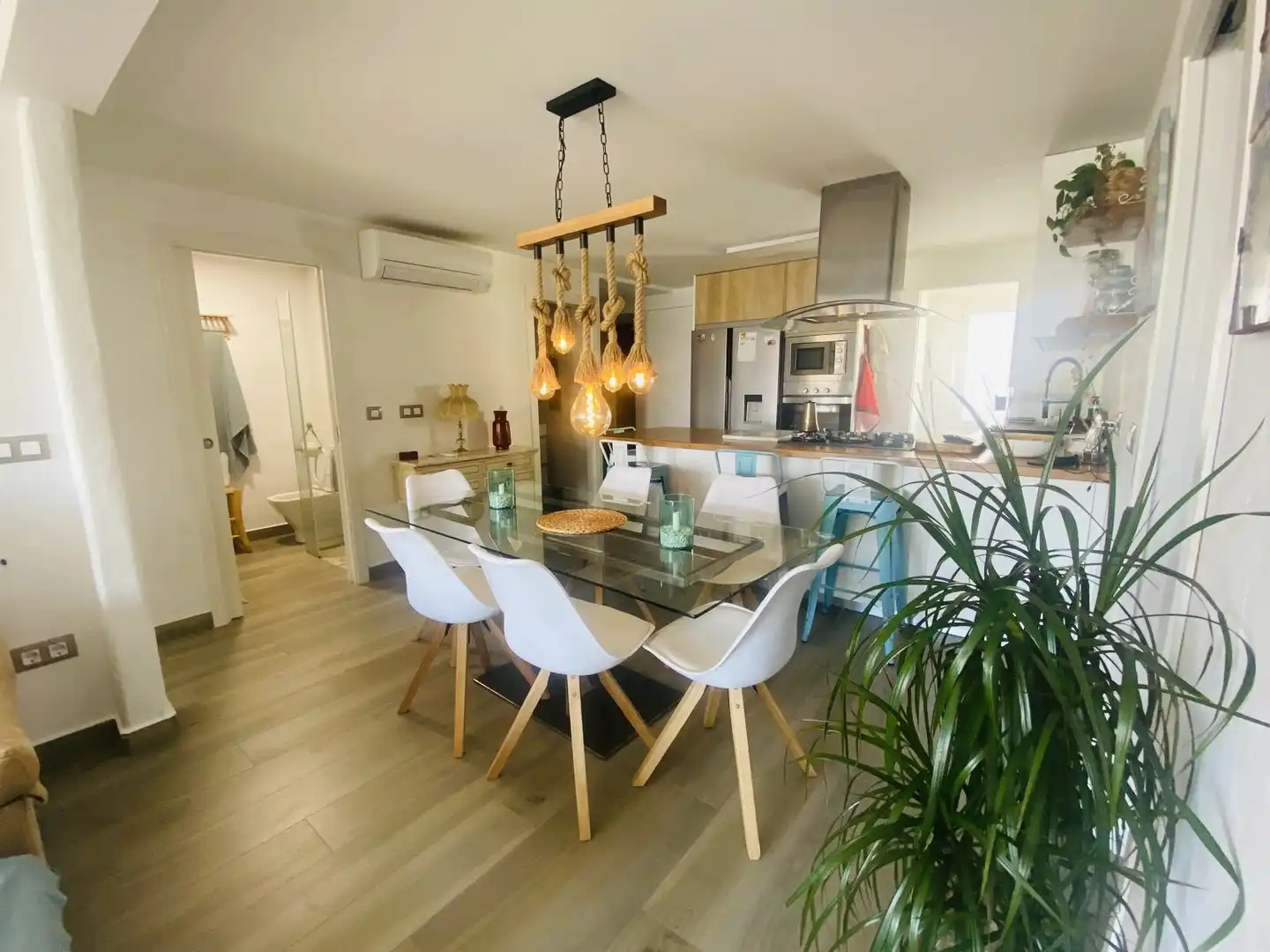 Dining room of Flat for rent in Dénia  with Air Conditioner, Heating and Storage room