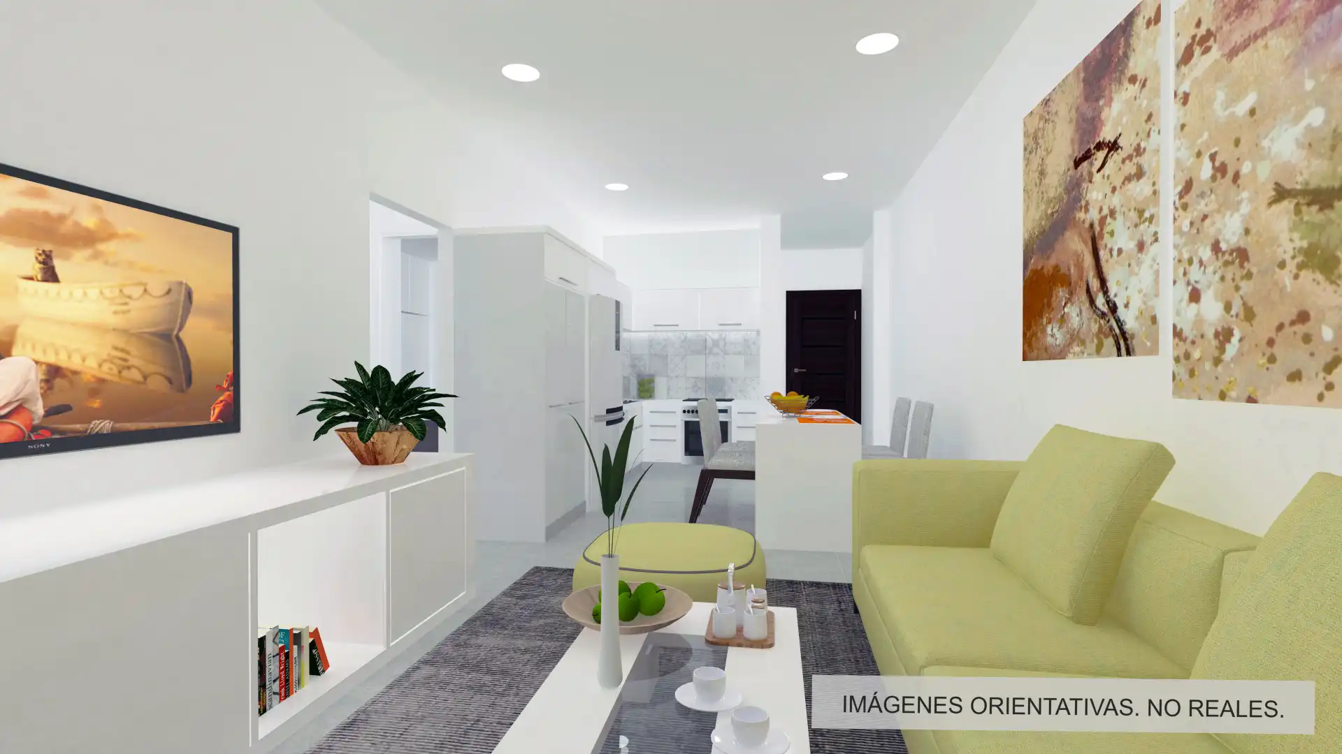 Sala de estar de Piso en venta en Las Palmas de Gran Canaria con Terraza, Horno y Lavadora