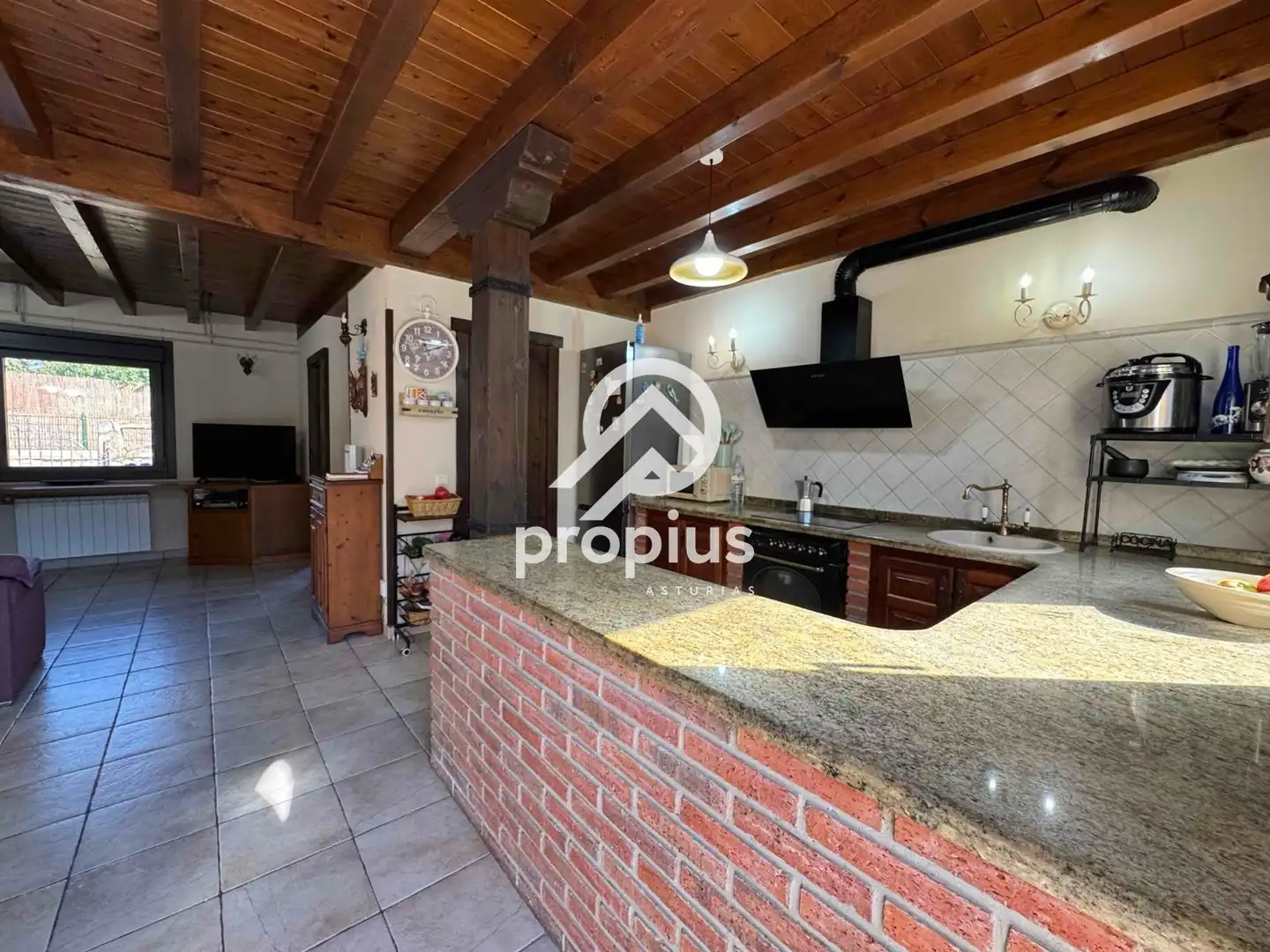 Kitchen of Houses for sale in Llanes  with Heating, Private garden and Parquet flooring
