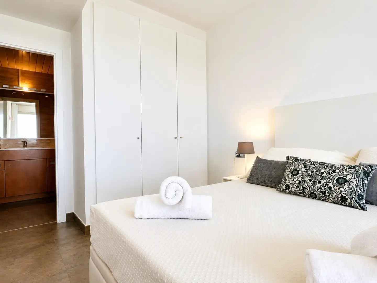 Dormitori de Apartament en venda en Castell d'Aro, Platja d'Aro i s'Agaró amb Calefacció, Jardí privat i Terrassa