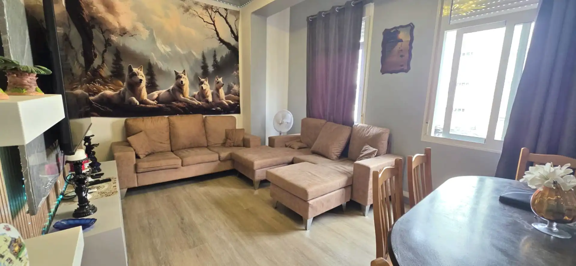 Sala d'estar de Pis en venda en Ferrol amb Terrassa, Moblat i Forn