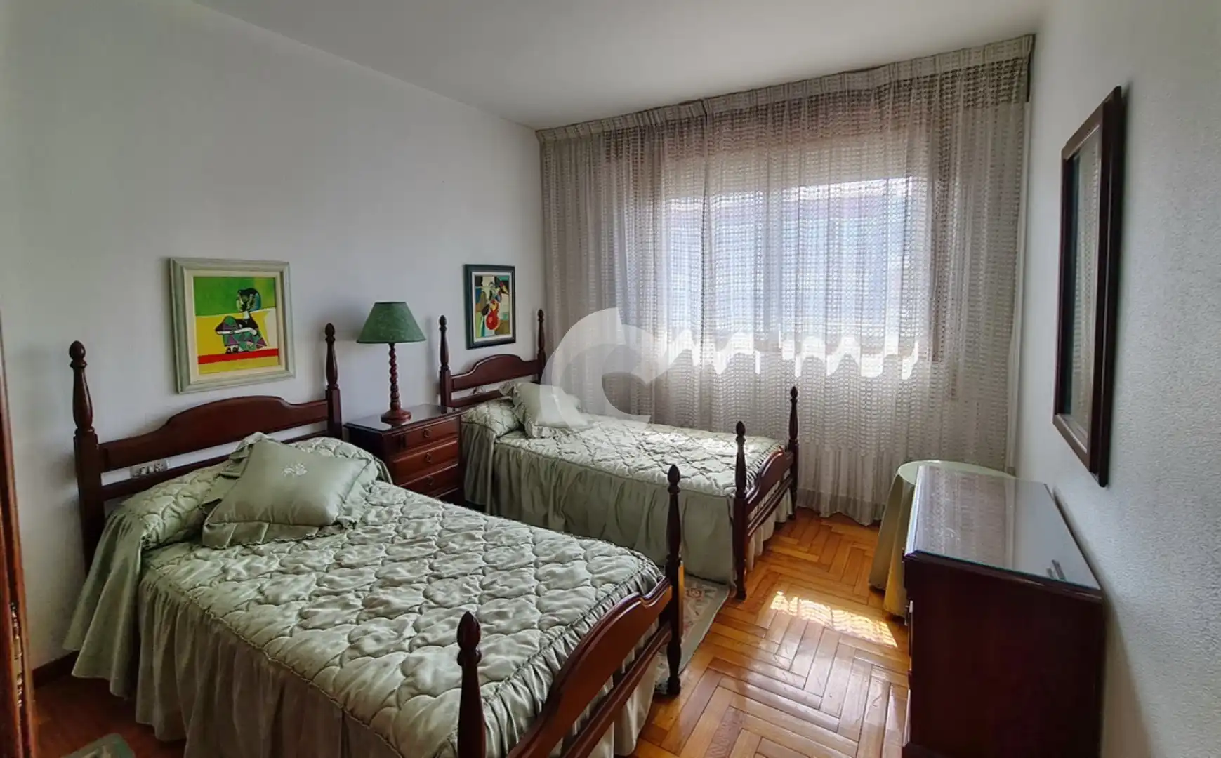 Bedroom of Flat for sale in Vigo   with Heating, Furnished and Balcony
