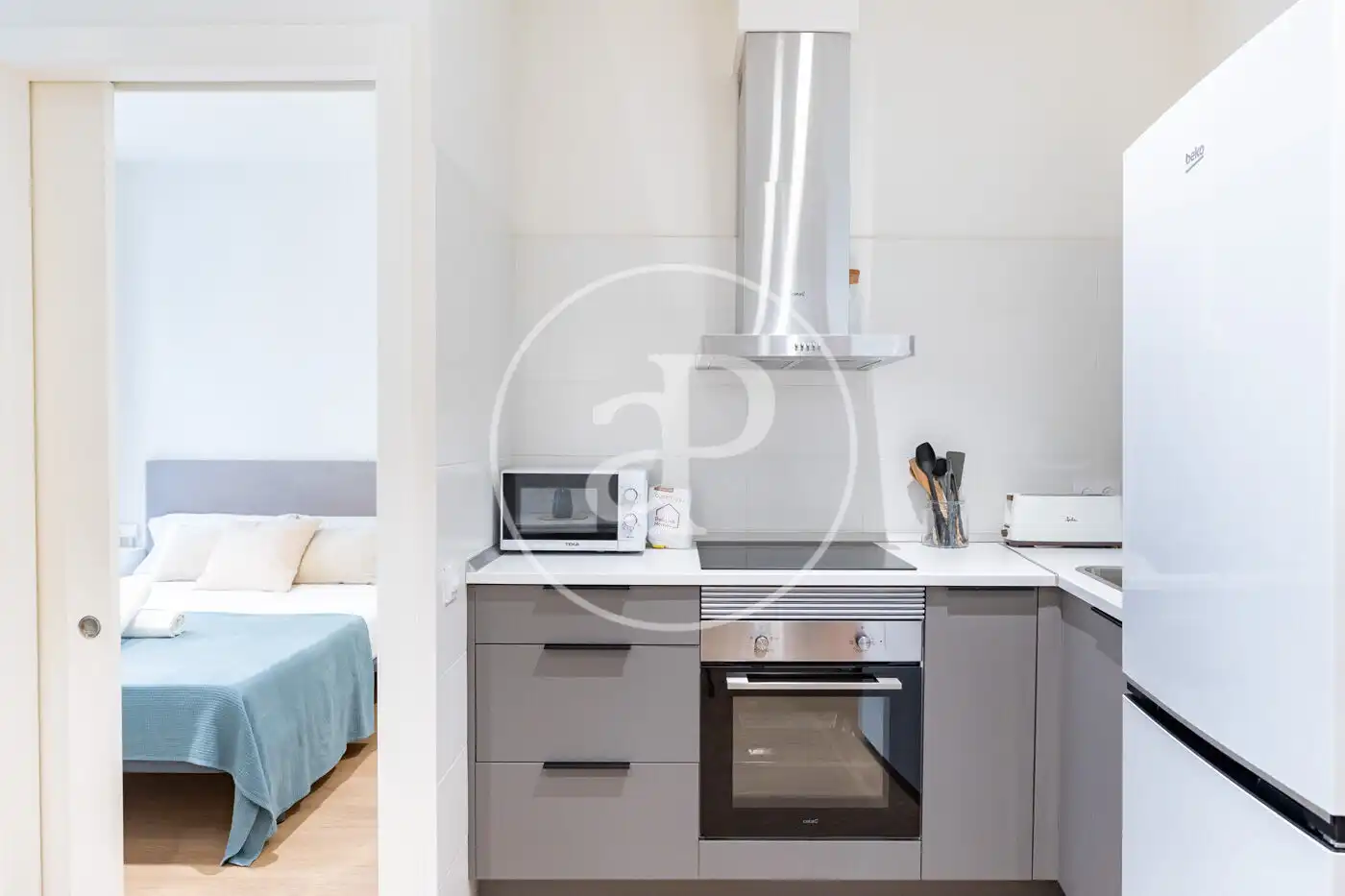 Kitchen of Flat for sale in Barcelona  with Heating and Furnished