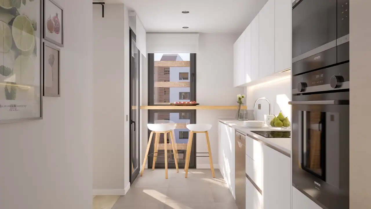 Cocina de Planta baja en venta en Granollers con Aire acondicionado, Calefacción y Jardín privado