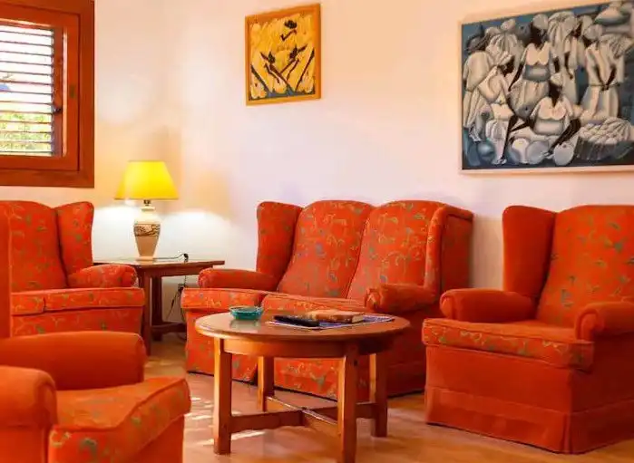 Sala de estar de Casa o chalet de alquiler en La Manga del Mar Menor con Calefacción, Jardín privado y Terraza