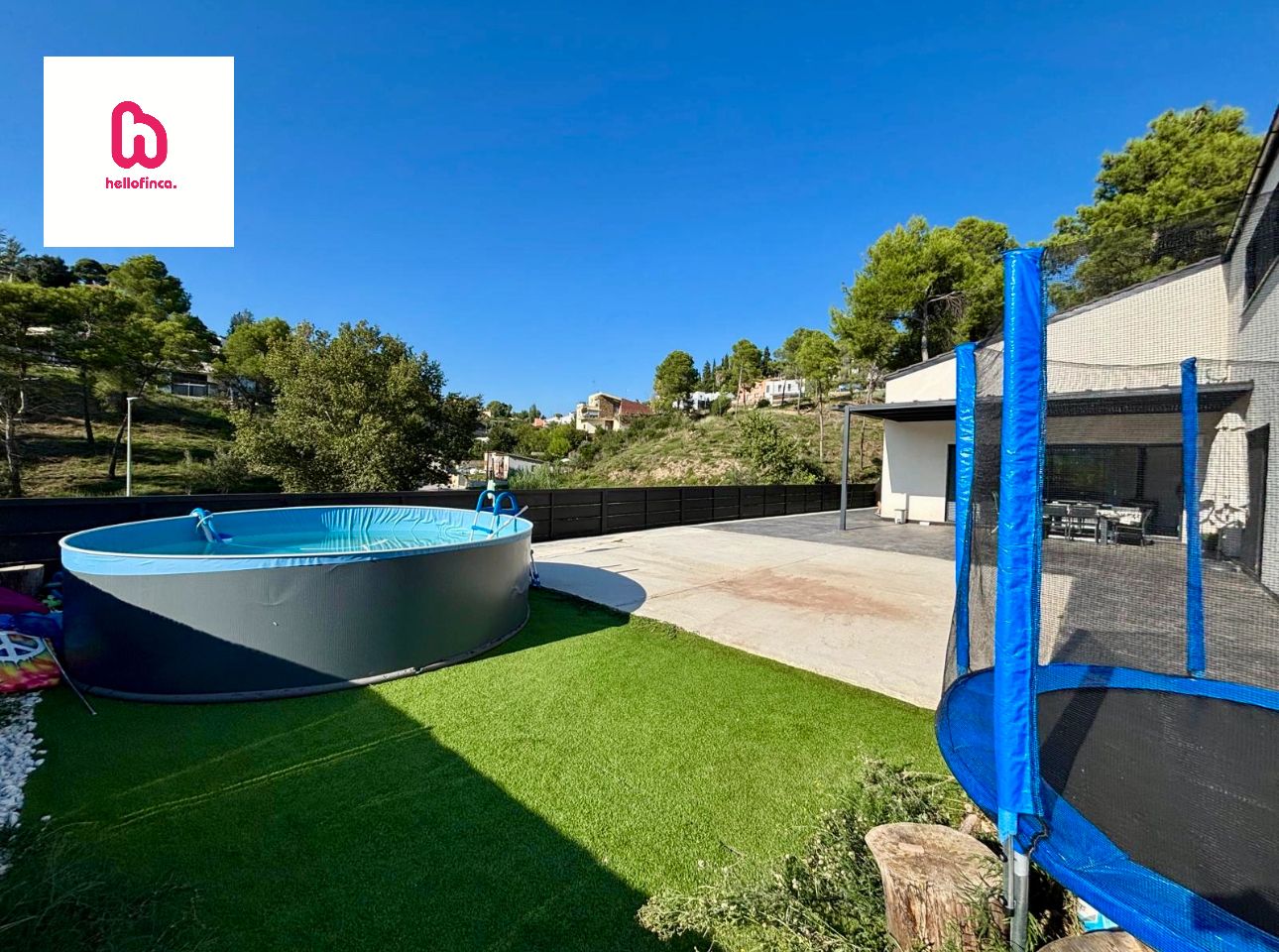 Swimming pool of House or chalet for sale in Viladecavalls  with Air Conditioner, Heating and Private garden