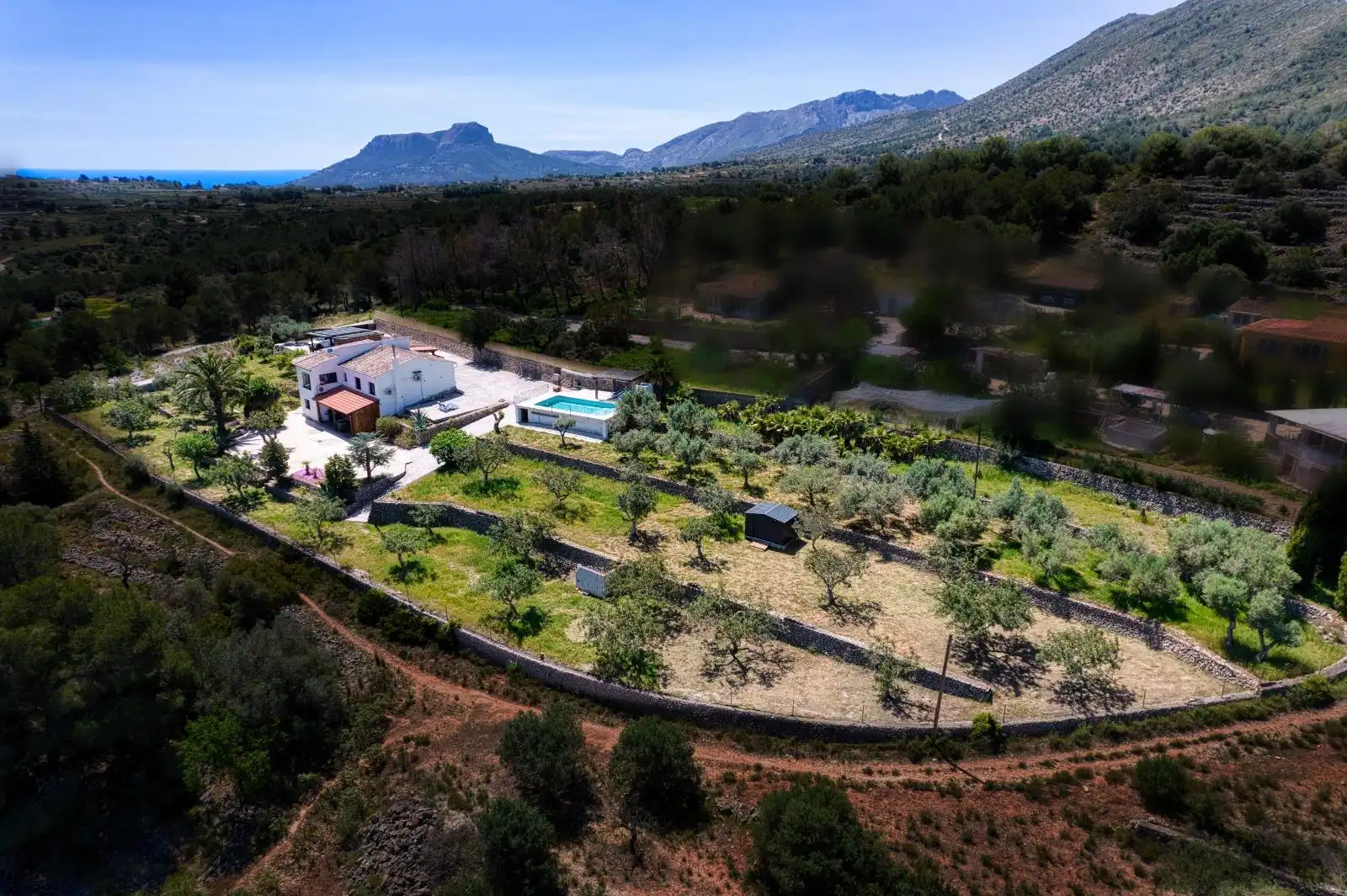 Vista exterior de Casa o xalet en venda en Benissa amb Aire condicionat, Jardí privat i Piscina
