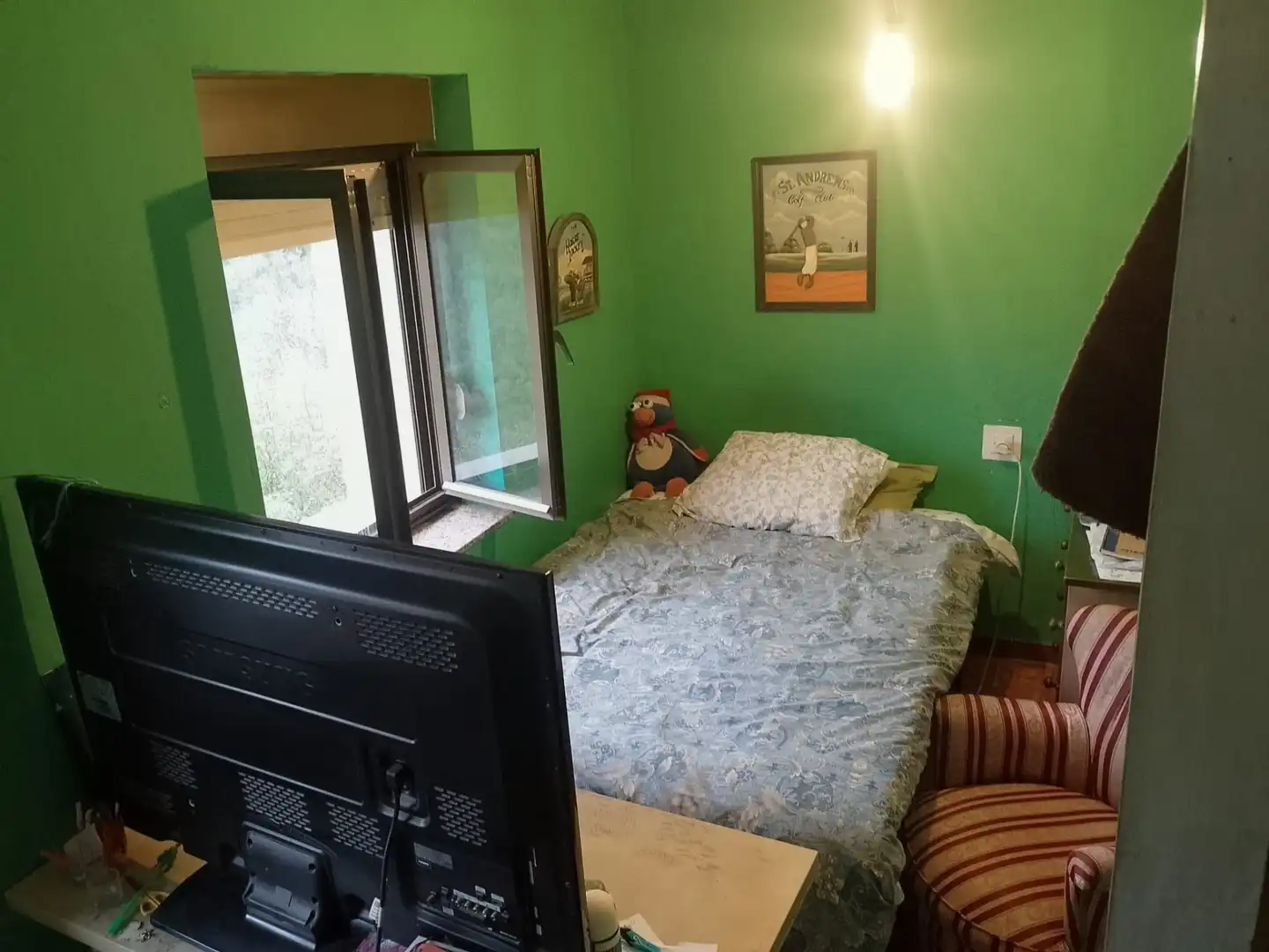 Schlafzimmer von Einfamilien-Reihenhaus zum Verkauf in Langreo mit Heizung, Parkett und Terrasse