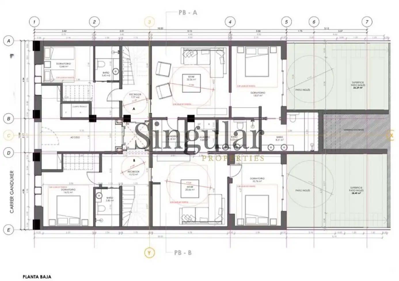 Dúplex en venta en Barcelona con Aire acondicionado, Calefacción y Jardín privado