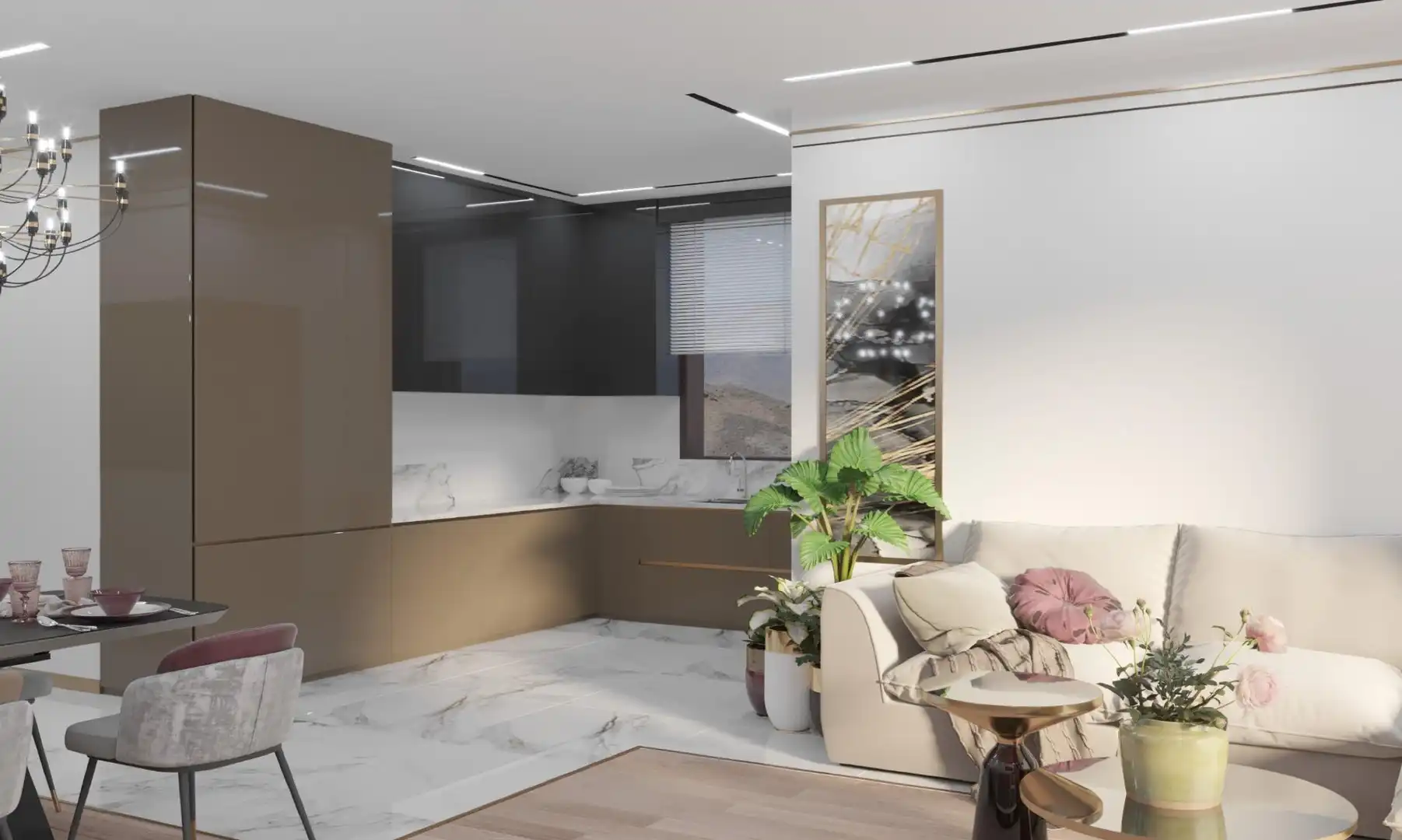Cocina de Apartamento en venta en Arona con Trastero, Amueblado y Balcón