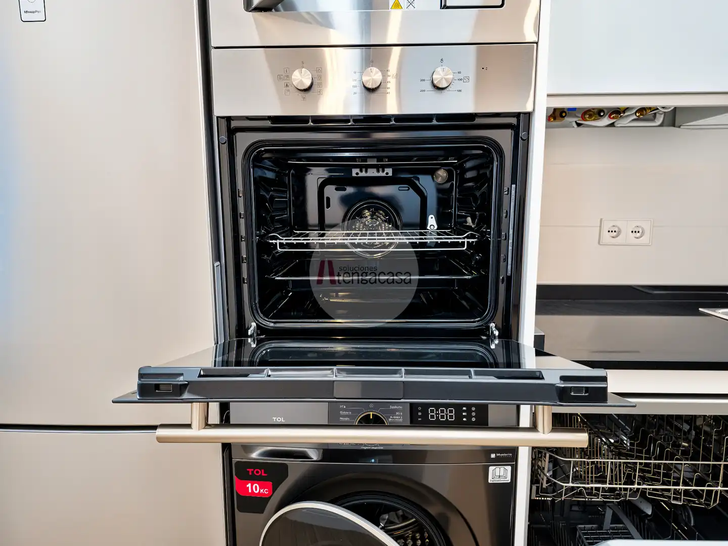 Cocina de Piso de alquiler en Madrid con Aire acondicionado, Calefacción y Parquet