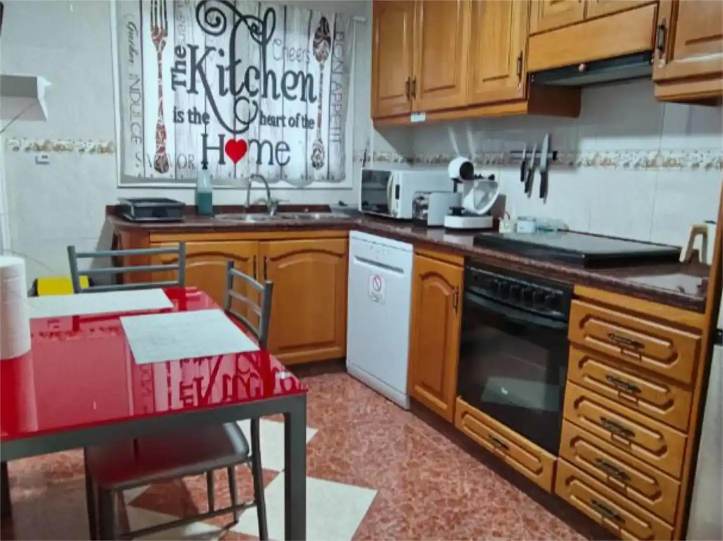Kitchen of Flat for sale in  Valencia Capital  with Air Conditioner and Balcony
