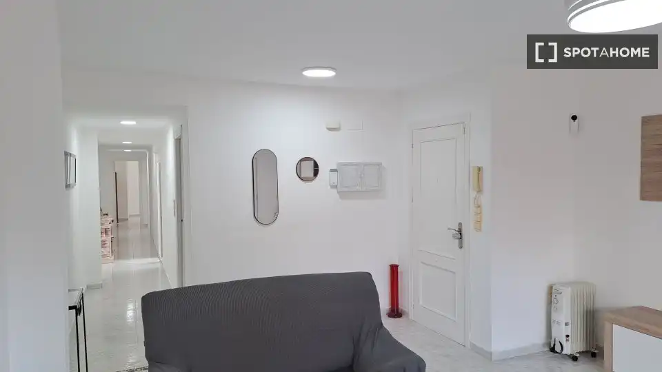 Living room of Flat for rent in Sueca  with Air Conditioner, Heating and Furnished