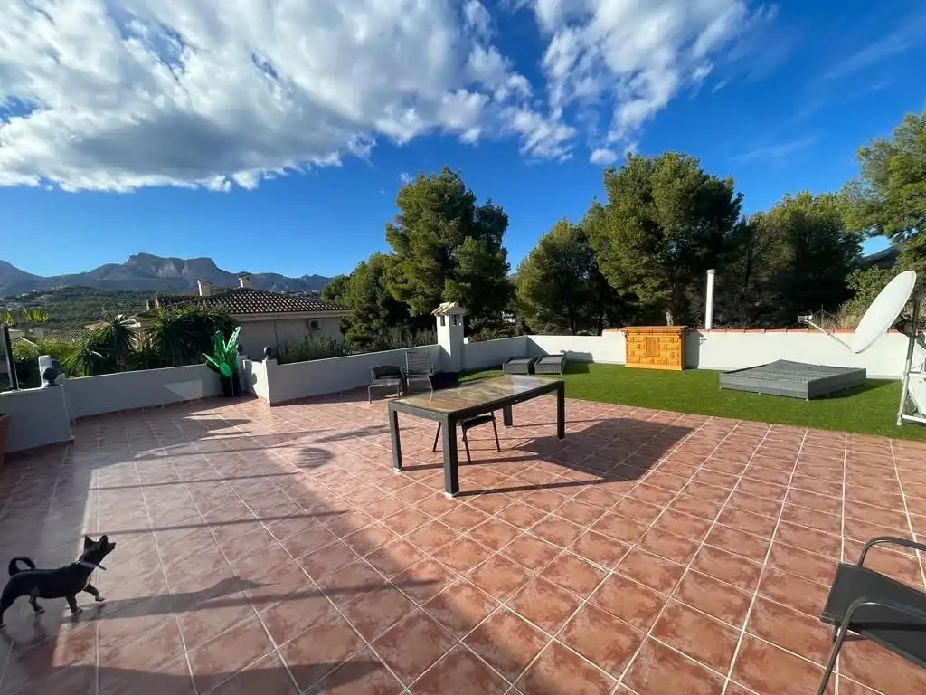 Terrasse von Haus oder Chalet zum Verkauf in La Nucia mit Privatgarten, Terrasse und Abstellraum