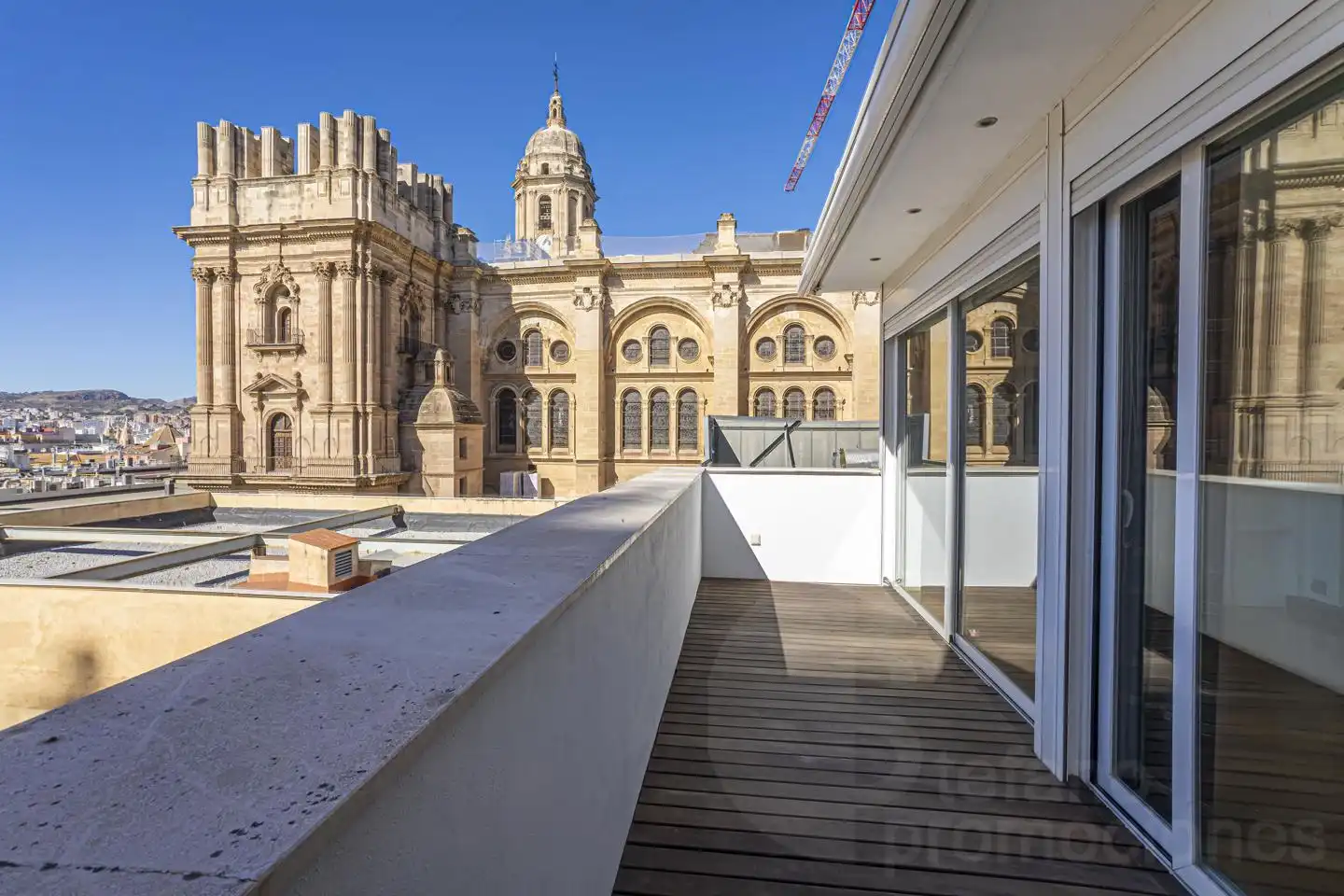 Terraza de Ático de alquiler en Málaga Capital con Aire acondicionado, Calefacción y Parquet
