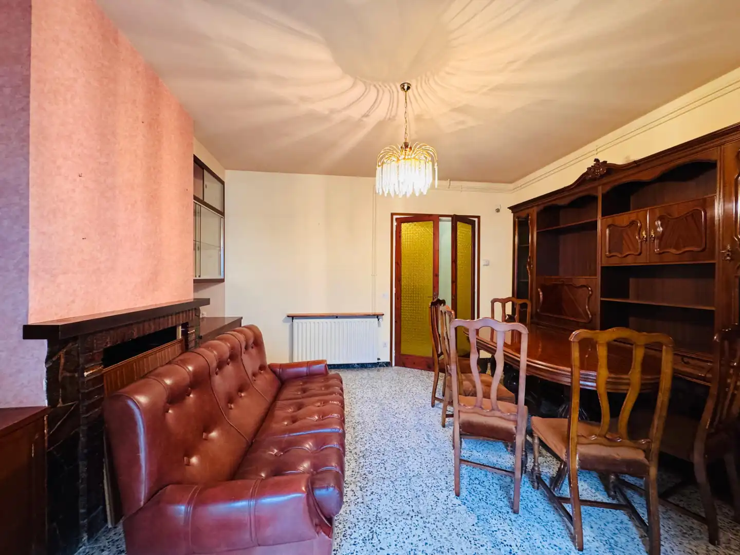 Sala de estar de Casa adosada en venta en Llagostera con Calefacción y Balcón