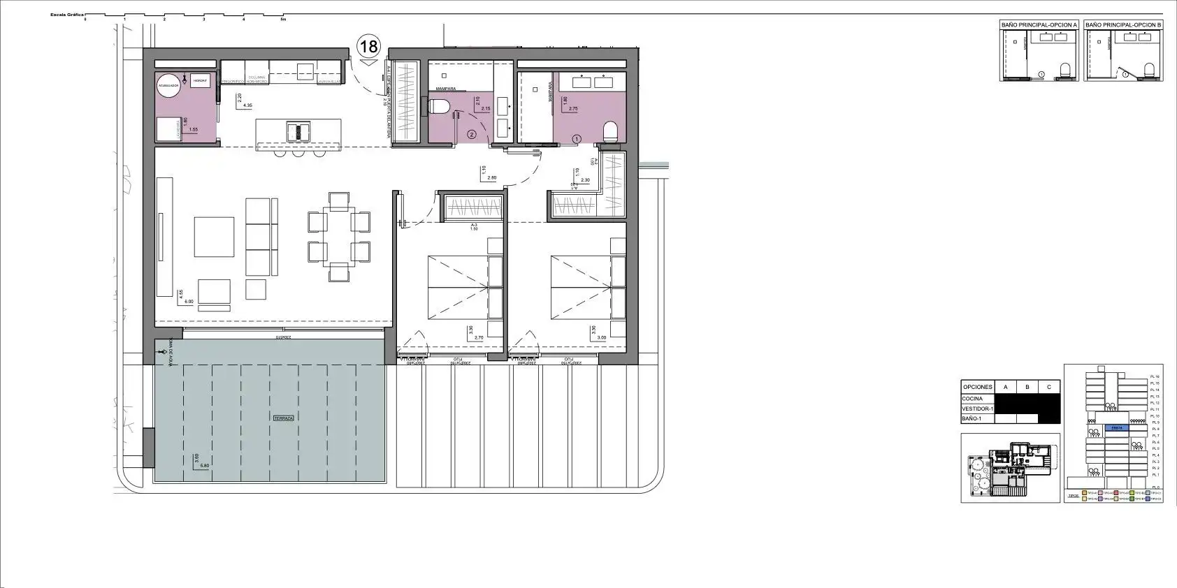 Appartement compact avec terrasse à vendre à Zona Levante - Playa Fossa, imagen 16
