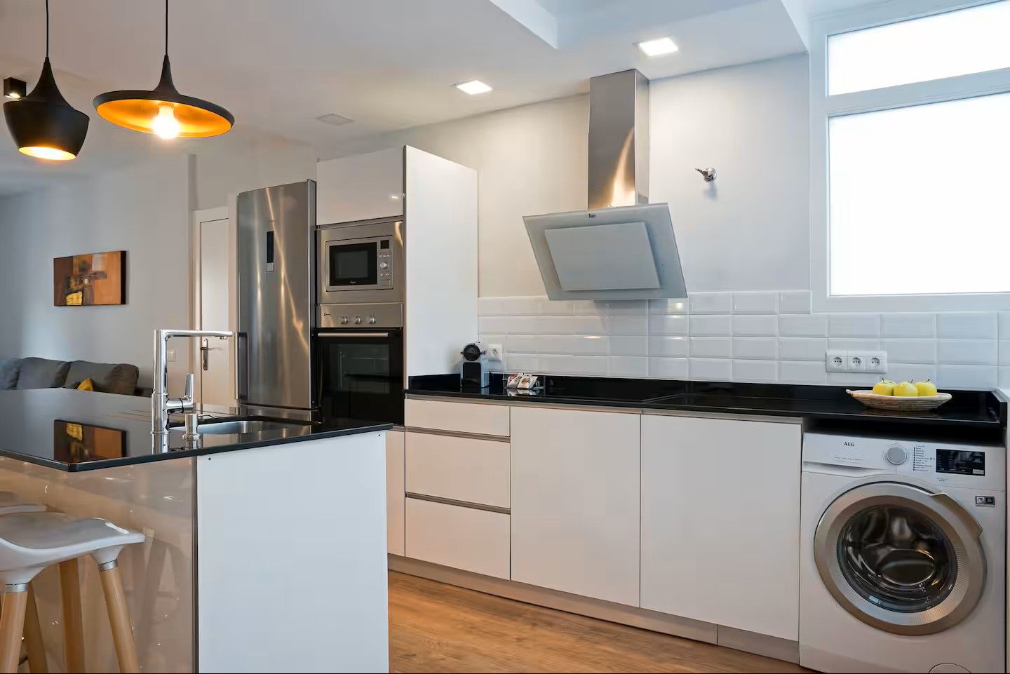 Cocina de Piso de alquiler en Málaga Capital con Aire acondicionado, Calefacción y Amueblado