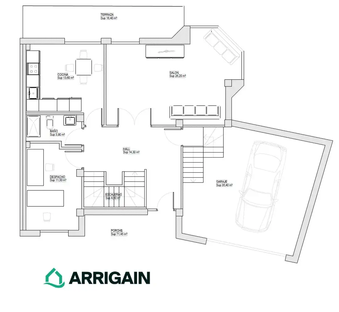 Detached homes for sale in Aia  with Heating, Private garden and Terrace
