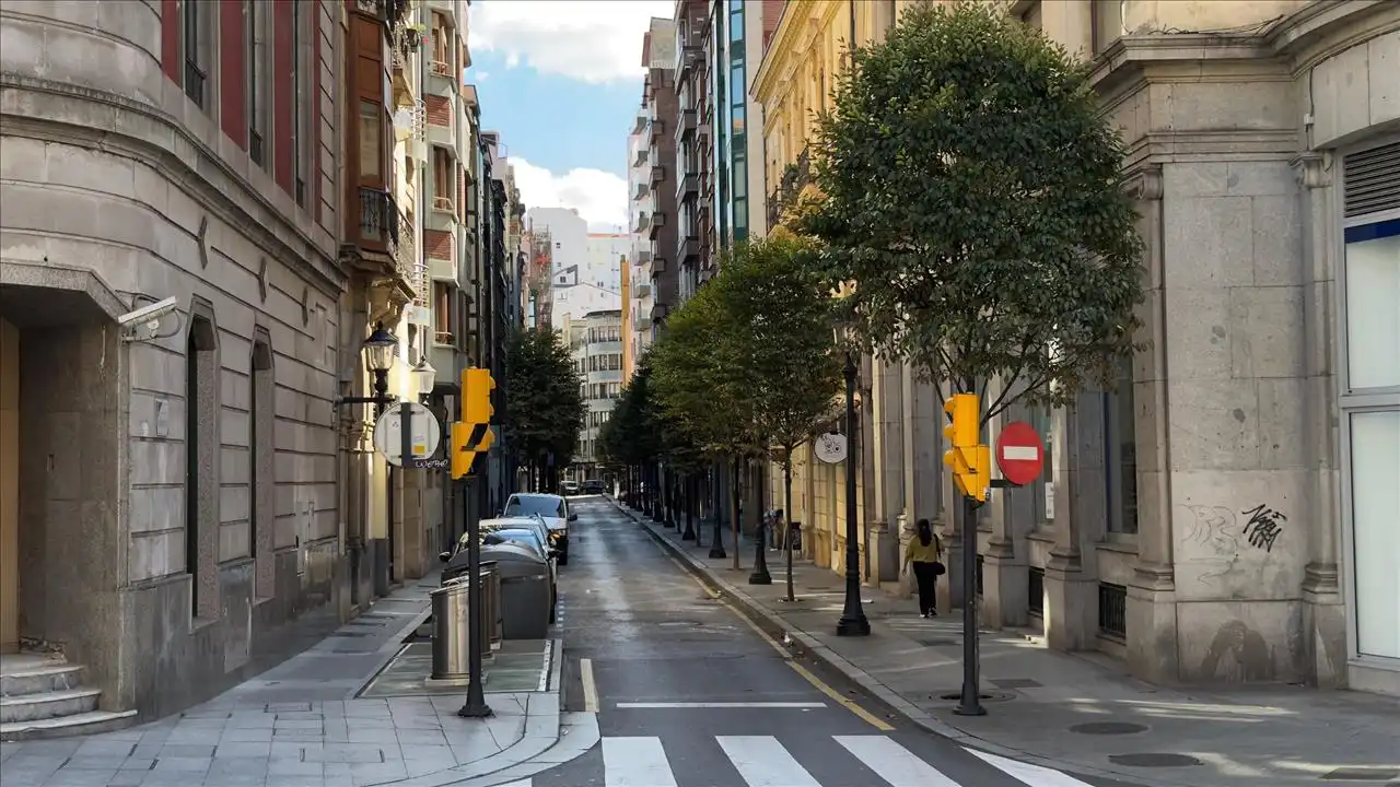 Vista exterior de Piso en venta en Gijón 