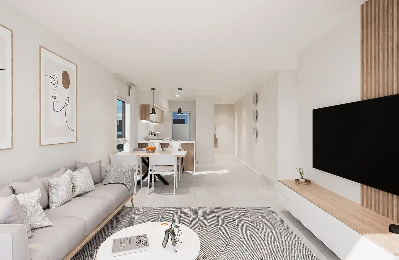 Sala de estar de Apartamento en venta en Pilar de la Horadada con Aire acondicionado, Calefacción y Terraza