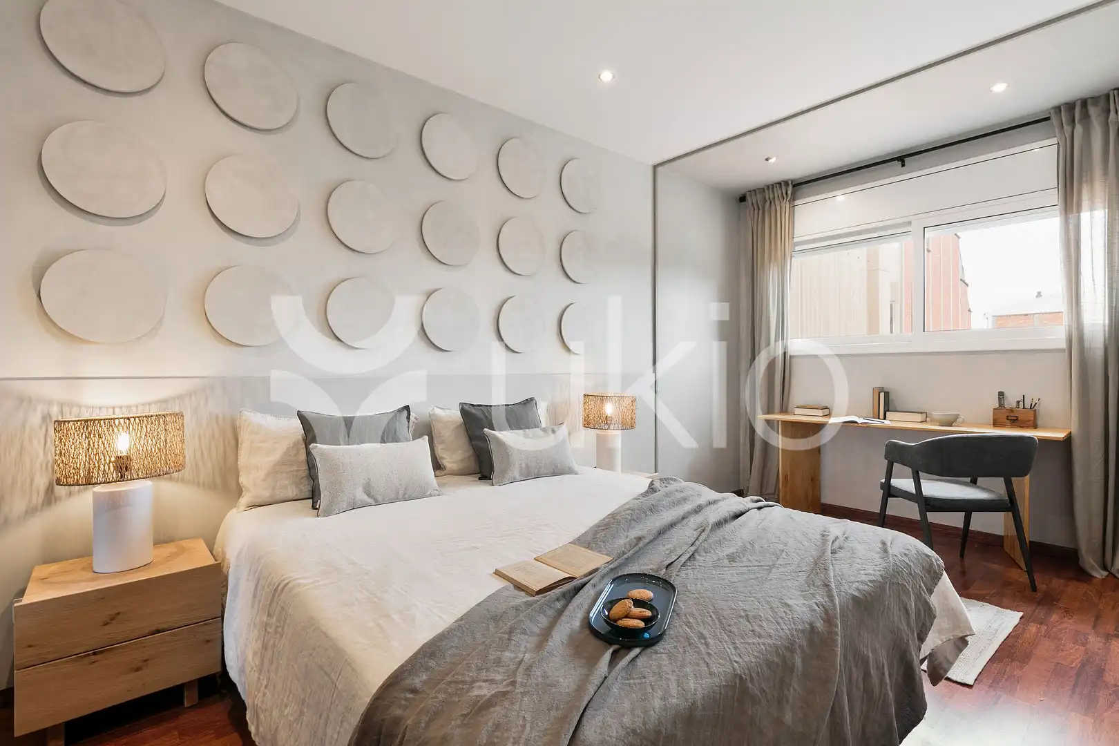 Bedroom of Apartments for rent in Barcelona  with Air Conditioner, Heating and Terrace