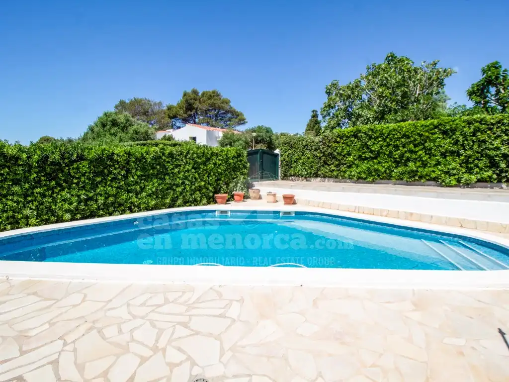 Swimming pool of Houses for sale in Sant Lluís  with Heating, Private garden and Terrace