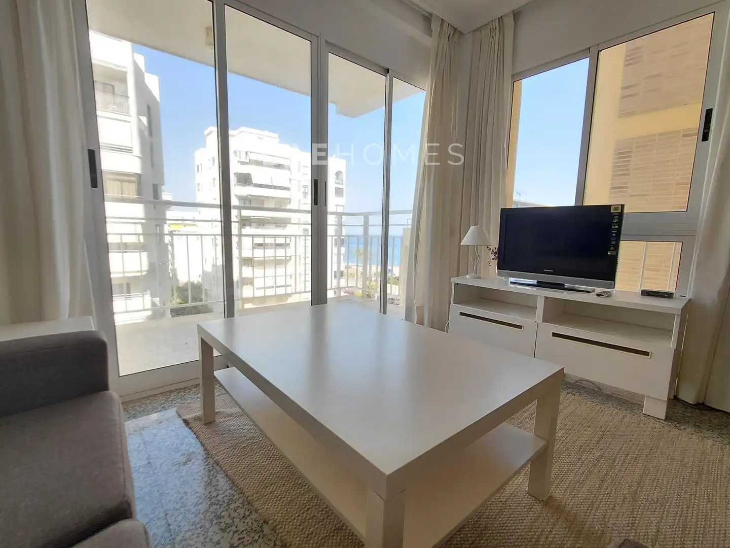 Living room of Apartments for rent in Benicasim / Benicàssim  with Terrace, Furnished and Community pool