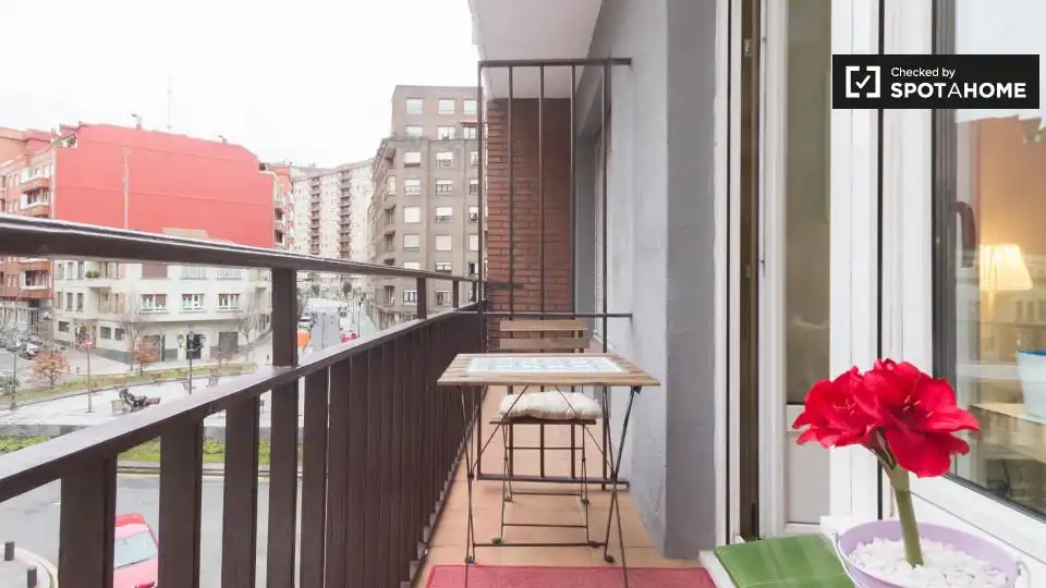 Terrasse von Wohnung zur Miete in Bilbao  mit Klimaanlage, Heizung und Möbliert