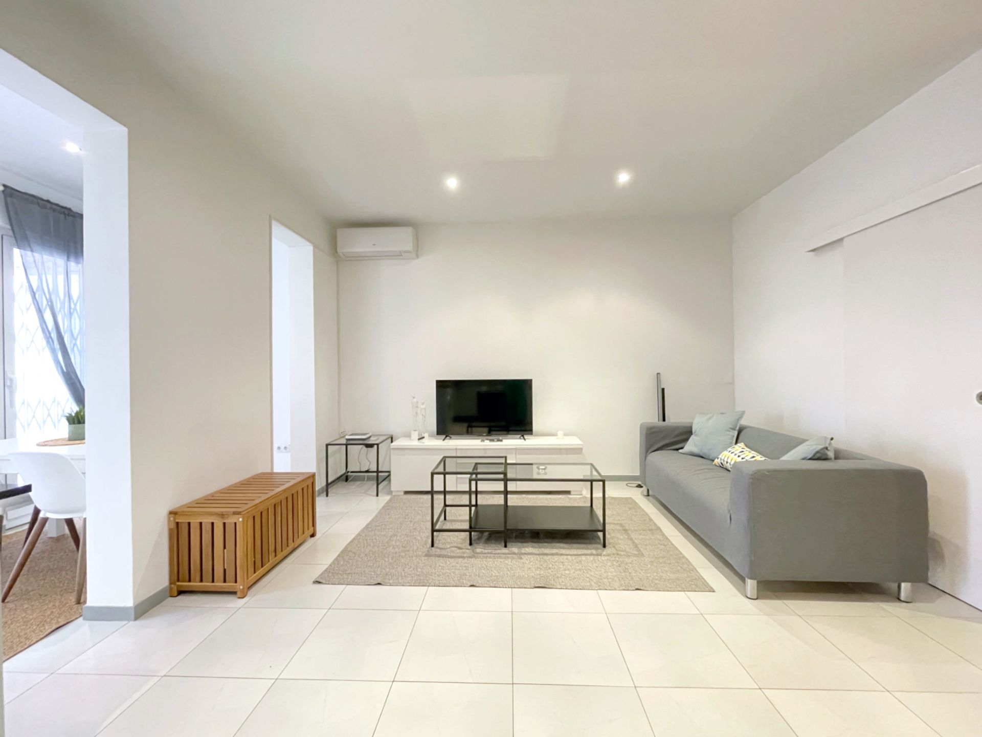 Living room of Flat to rent in  Barcelona Capital  with Air Conditioner, Heating and Terrace