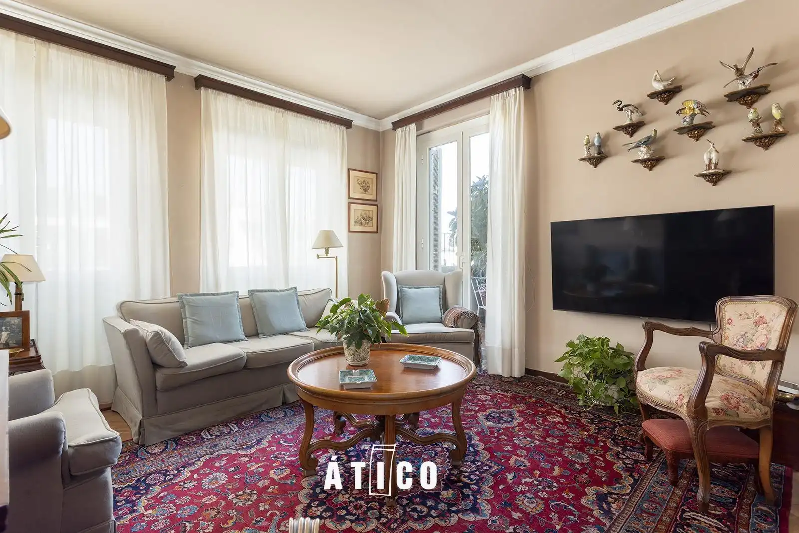 Sala d'estar de Àtic en venda en Barcelona amb Parquet, Terrassa i Traster