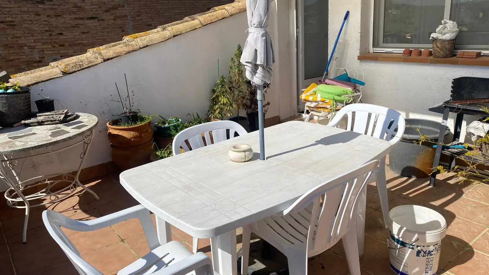 Terraza de Casa adosada en venta en Els Hostalets de Pierola con Calefacción y Horno