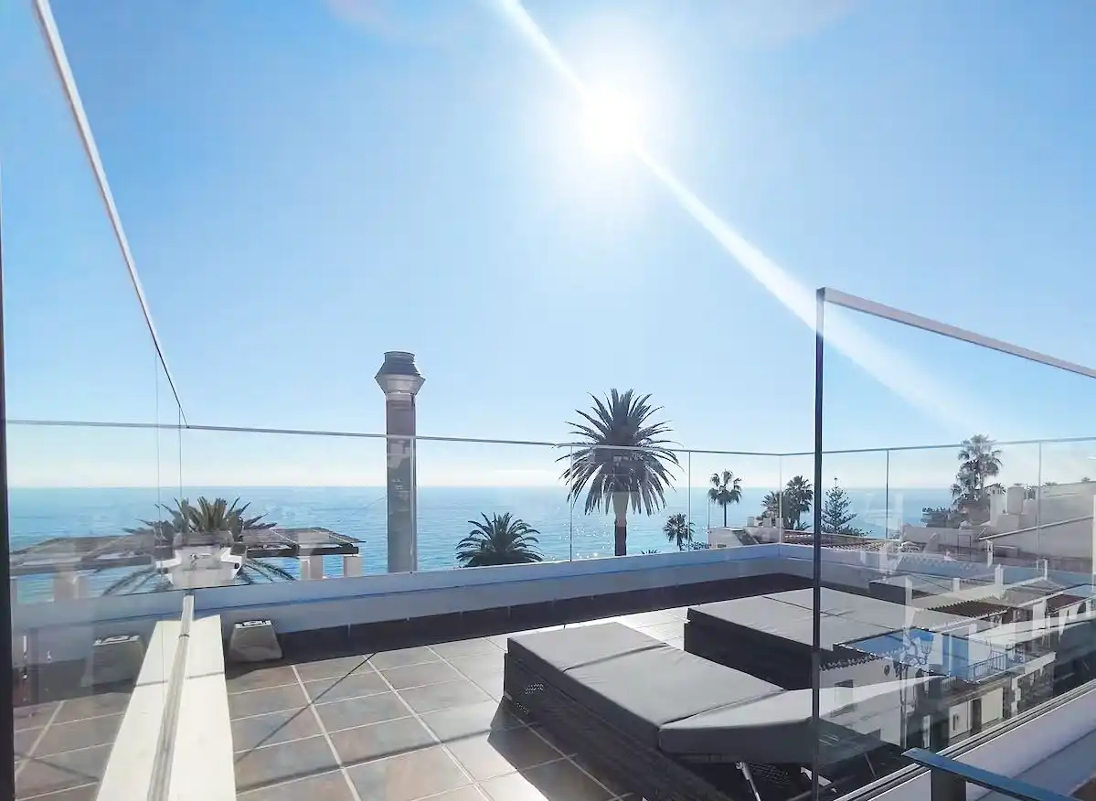 Terrasse von Maisonette zum Verkauf in Nerja mit Klimaanlage, Terrasse und Möbliert