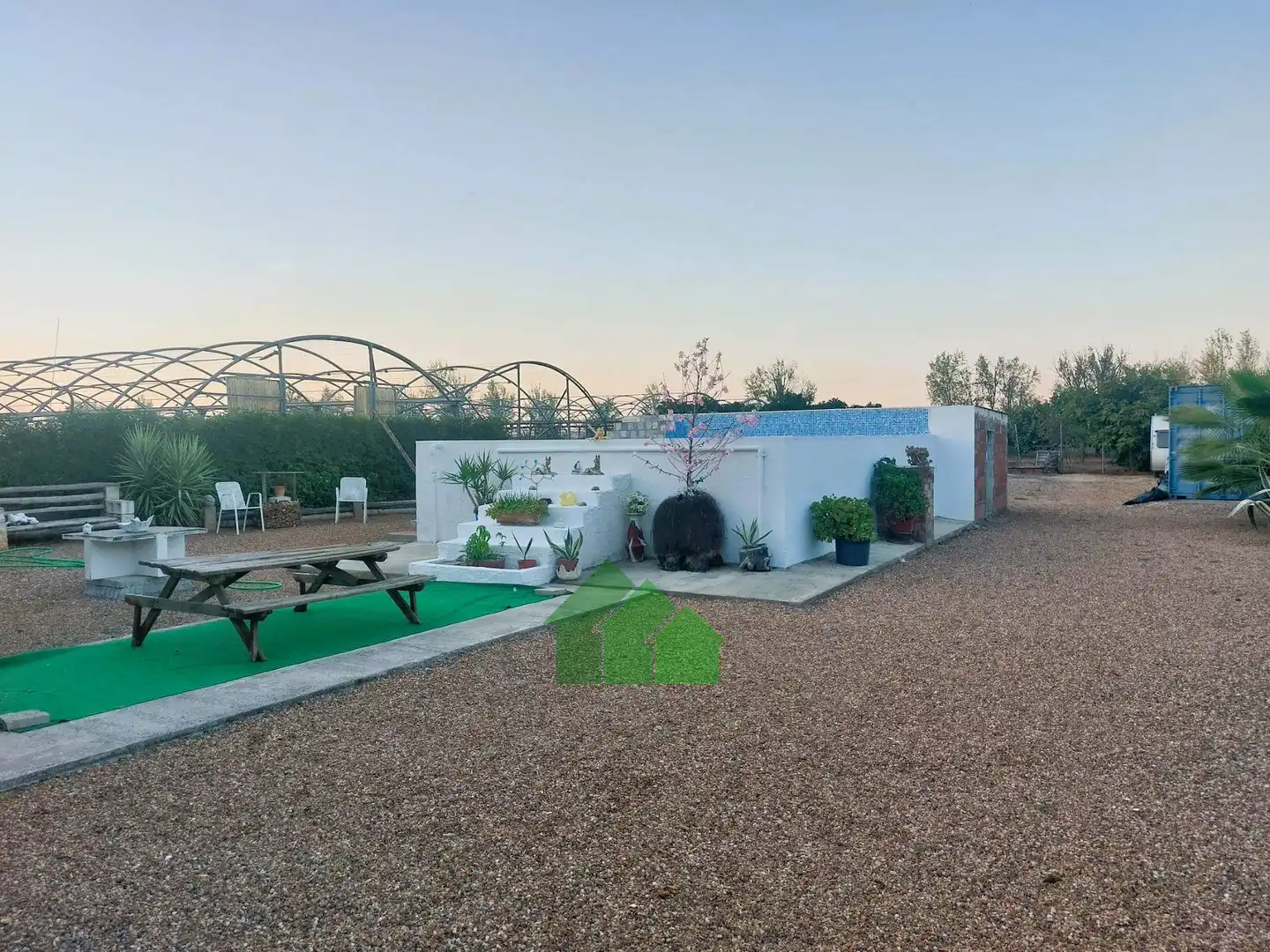 Jardí de Casa o xalet en venda en Montijo amb Traster, Piscina i TV