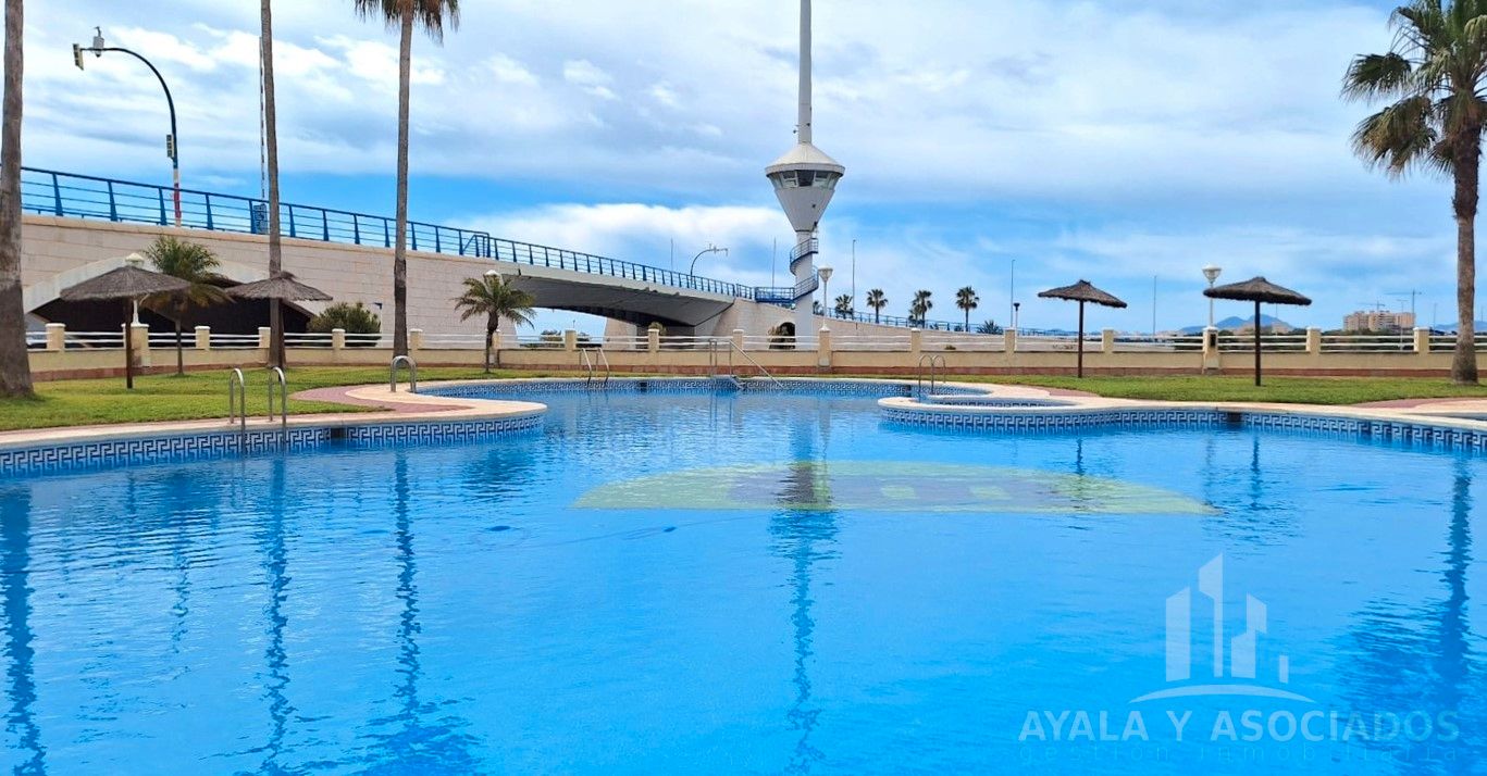 Swimming pool of Flat for sale in La Manga del Mar Menor  with Air Conditioner, Heating and Terrace
