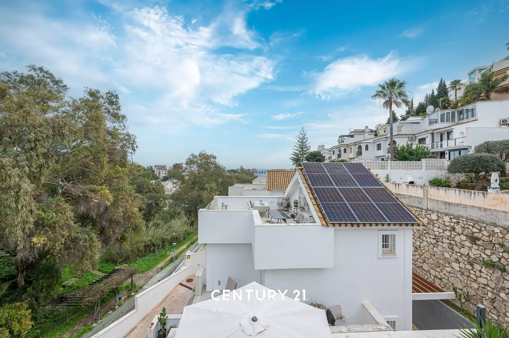 Exterior view of Houses for sale in Benalmádena  with Air Conditioner and Furnished