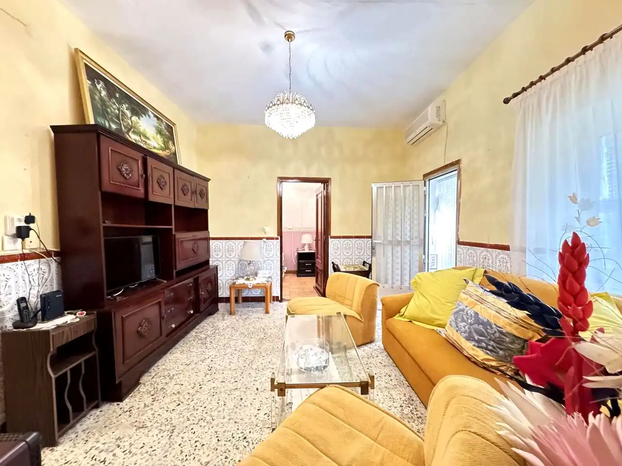Sala de estar de Casa o chalet en venta en Santa Olalla con Aire acondicionado