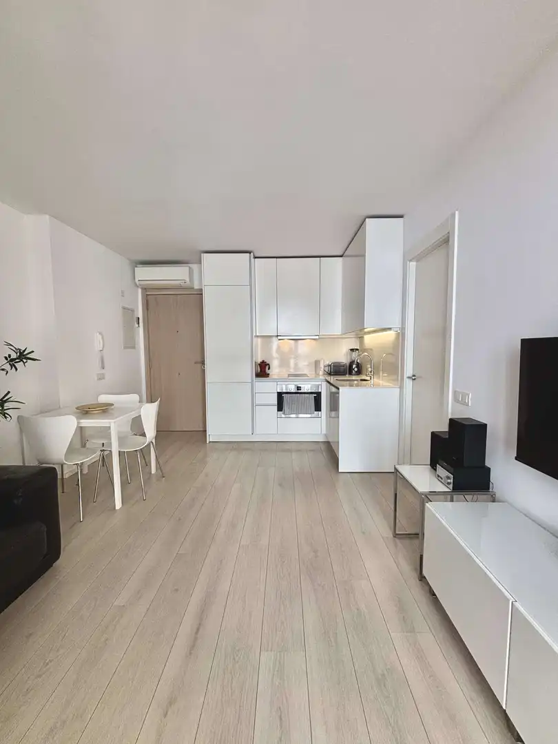 Küche von Wohnungen zur untervermieten in  Palma de Mallorca mit Klimaanlage, Terrasse und Möbliert
