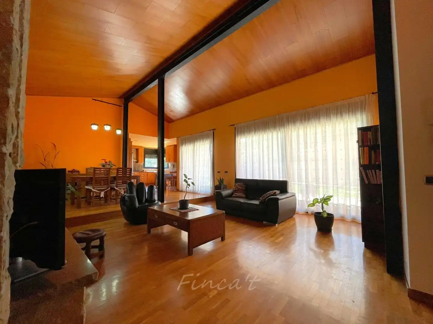 Wohnzimmer von Haus oder Chalet zum Verkauf in Moià mit Heizung, Ofen und Internet