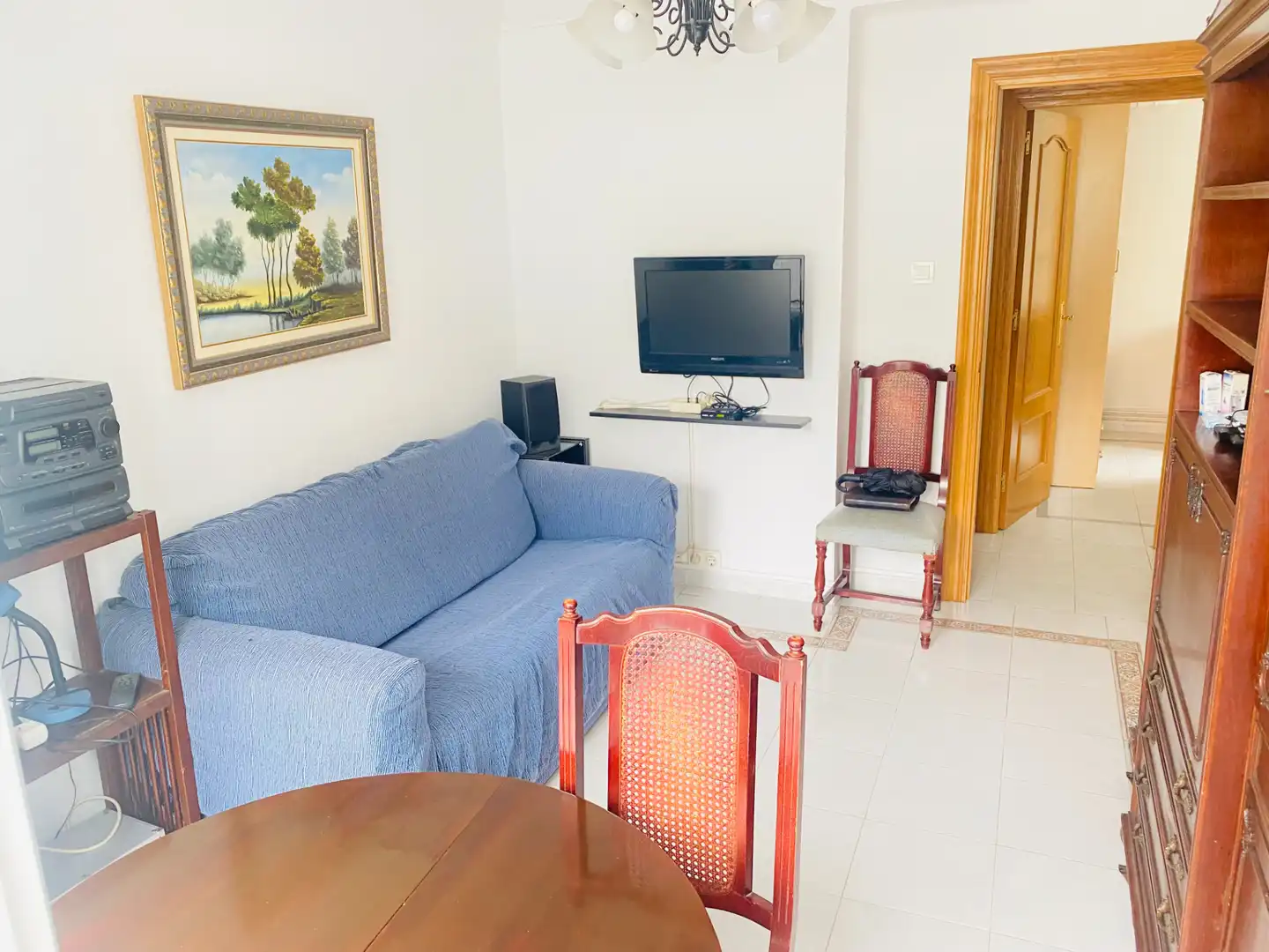 Sala de estar de Piso en venta en Santander con Calefacción, Parquet y Amueblado